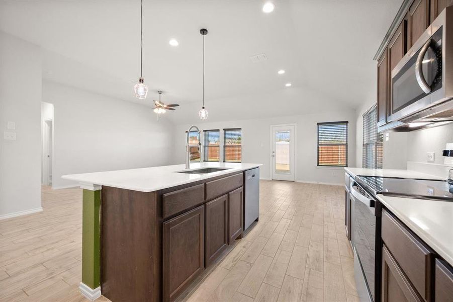 Furnished interior view inside a new home in , Fort Worth (Image 9).