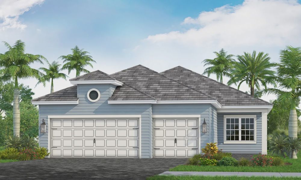 Representative exterior photo of a completed home built from the Brilliance by Neal Communities in SkySail, Naples, FL (Image 2).