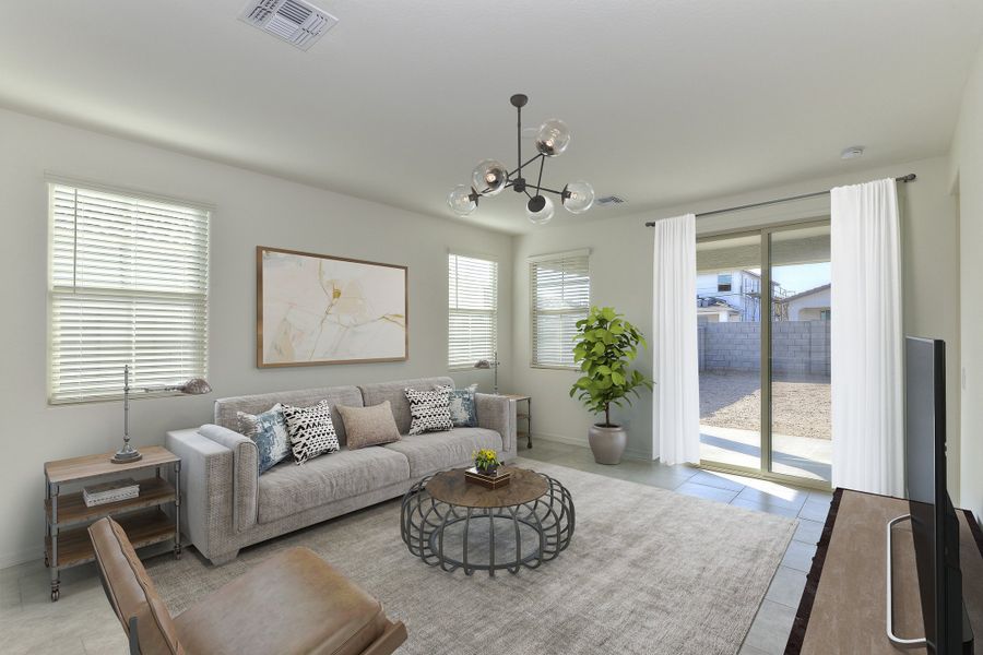 Representative furnished interior of a home built from the Chatsworth by Beazer Homes in Acacia Foothills at Estrella: Acacia Foothills II, Goodyear (Image 4).