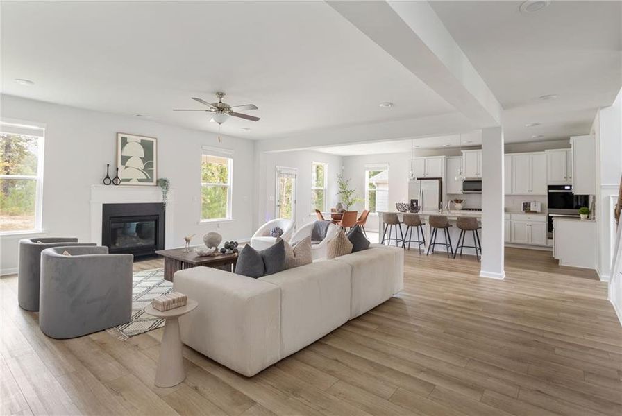Furnished interior view inside a new home in Twin Shoals, Atlanta (Image 18).