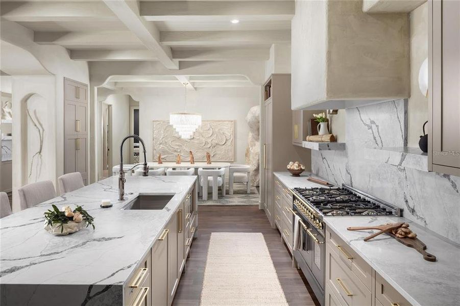 Furnished interior view inside a new home in , Treasure Island (Image 9).