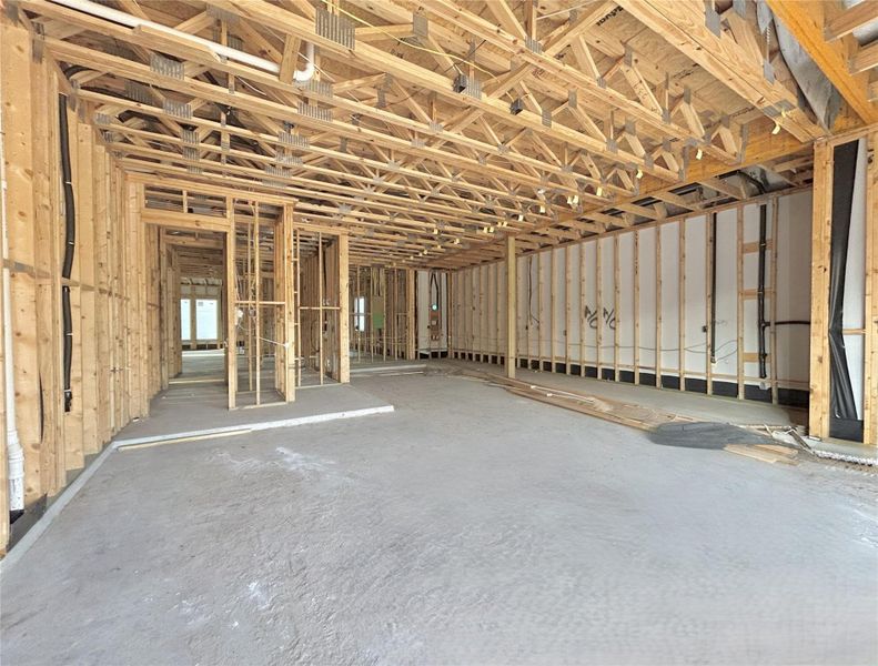 3-Car Tandem Garage. Construction Photo as of 2/26/2026