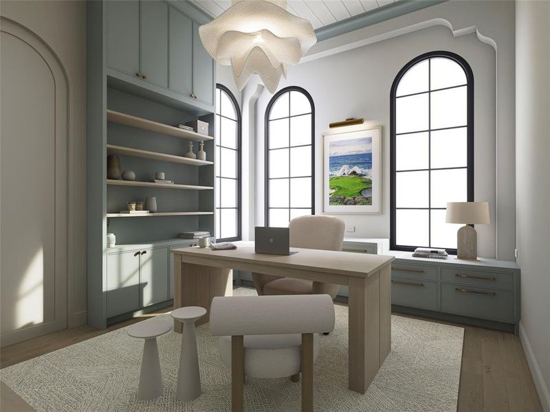 Furnished interior view inside a new home in , Heath (Image 33).