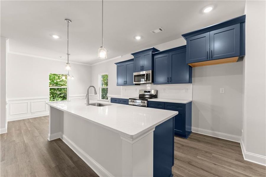 Furnished interior view inside a new home in Habersham Meadows, Demorest (Image 8).
