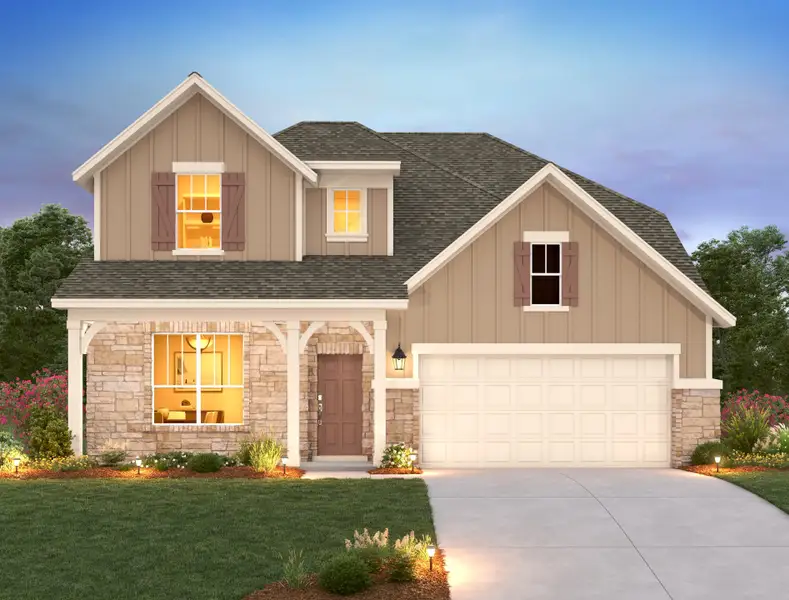 Representative exterior photo of a completed home built from the Westlake by Ashton Woods in Provence 50s, Austin, TX (Image 9).