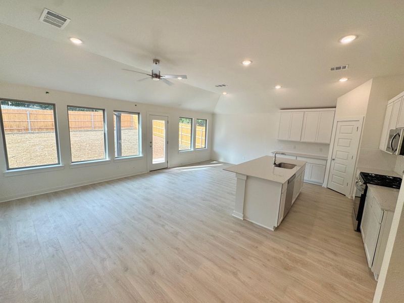 Furnished interior view inside a new home in Prairie Winds, Hutto (Image 6). Furnished interior view inside a new home in Prairie Winds, Hutto (Image 6).