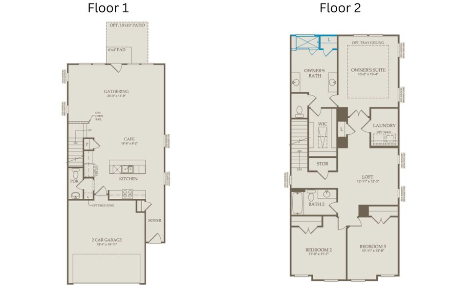 2D floor plan layout of this home in Everton, Durham, NC (Image 5).