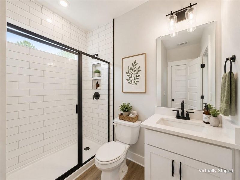 Furnished interior view inside a new home in , Hoschton (Image 16).