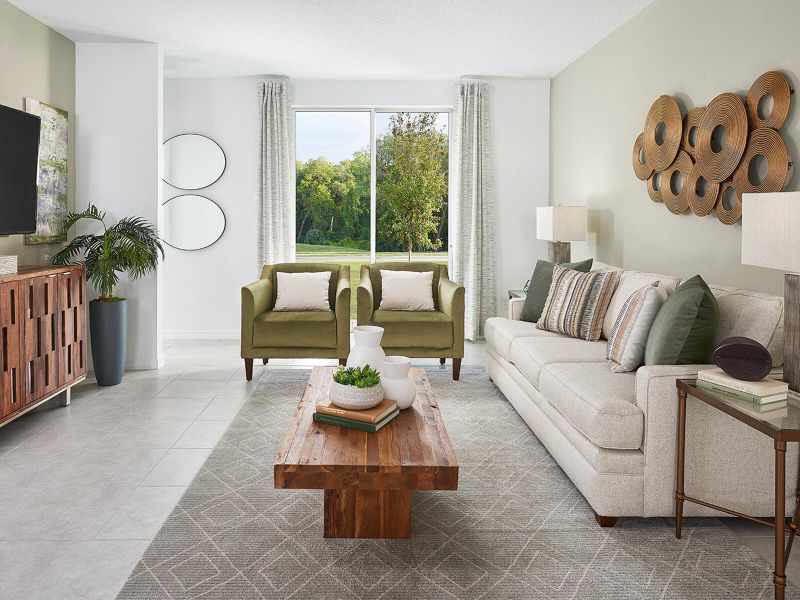 Furnished interior view inside a new home in Meritage Homes at Terra Lago - Premier Series, Indiantown (Image 5).