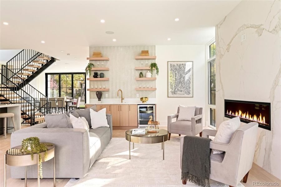 Furnished interior view inside a new home in , Denver (Image 15).