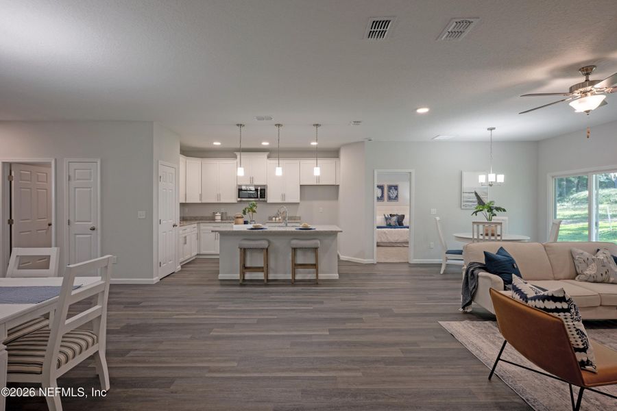 Furnished interior view inside a new home in , Jacksonville (Image 20).