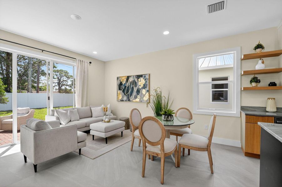 Furnished interior view inside a new home in , Jupiter (Image 12).