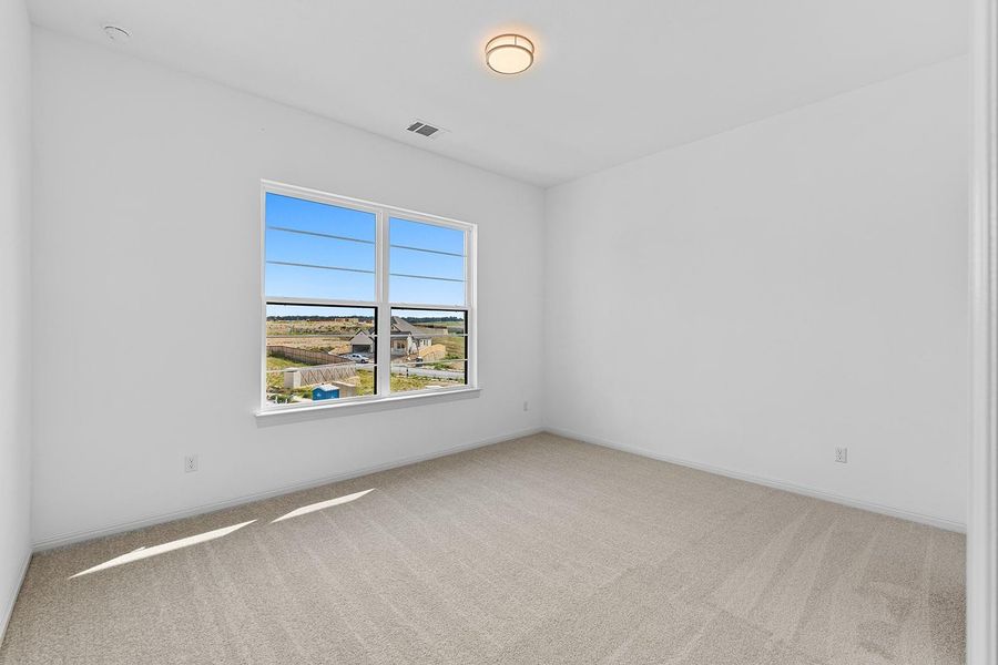 Spacious, unfurnished interior of a new home in Lariat - 80', Liberty Hill (Image 21). Spacious, unfurnished interior of a new home in Lariat - 80', Liberty Hill (Image 21).