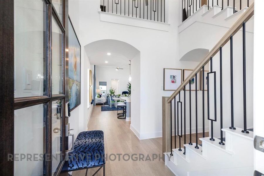 Furnished interior view inside a new home in Mosaic: 40ft. lots, Celina (Image 18).