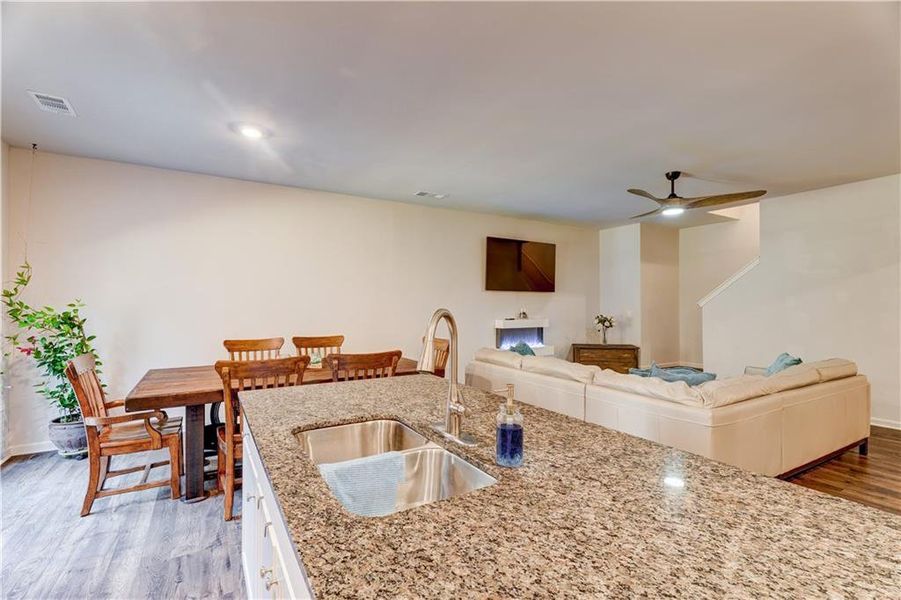 Furnished interior view inside a new home in , Dahlonega (Image 14).