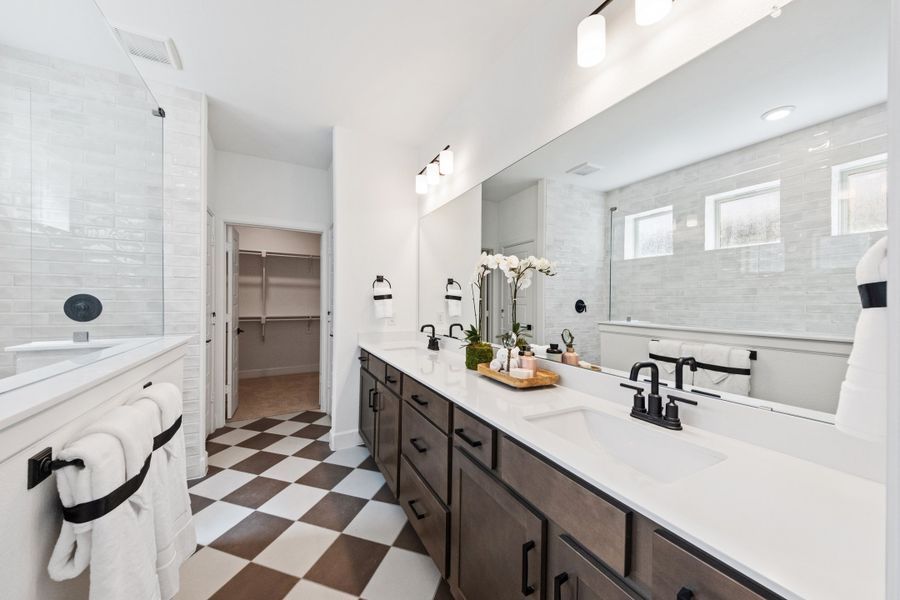 Representative furnished interior of a home built from the Brazos by Beazer Homes in Treeline, Justin (Image 6). Representative furnished interior of a home built from the Brazos by Beazer Homes in Treeline, Justin (Image 6).