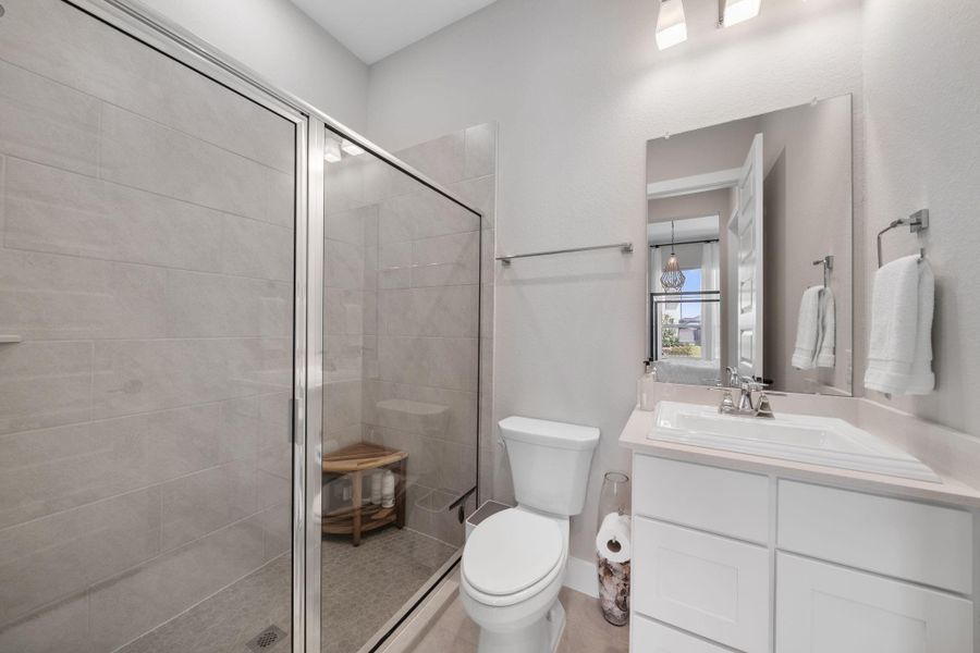 Furnished interior view inside a new home in Bridgeland 80′, Cypress (Image 7). Furnished interior view inside a new home in Bridgeland 80′, Cypress (Image 7).