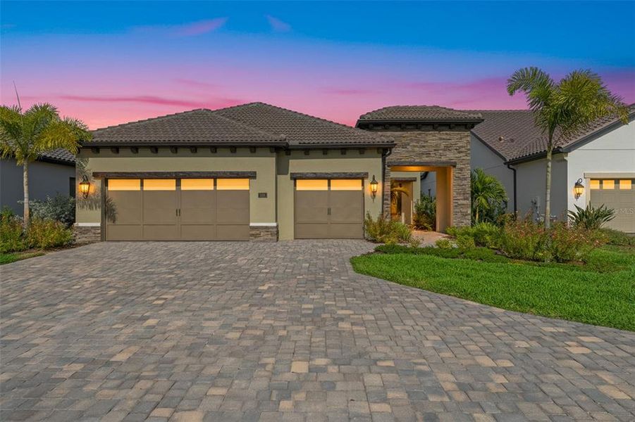 Front exterior of a new home in , Nokomis, FL, highlighting curb appeal (Image 28). Front exterior of a new home in , Nokomis, FL, highlighting curb appeal (Image 28).