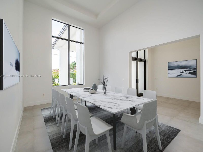 Furnished interior view inside a new home in , Miami (Image 31).