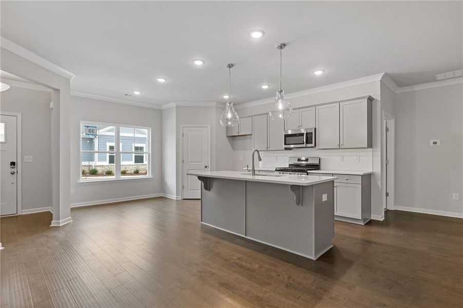 Furnished interior view inside a new home in Creekwood, Powder Springs (Image 7).