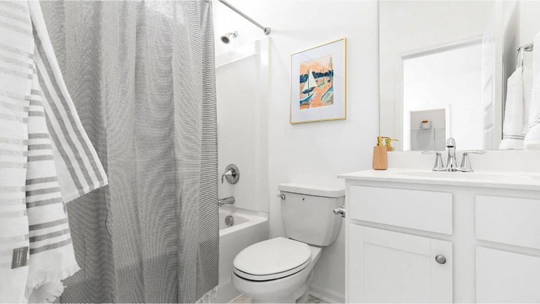 Furnished interior view inside a new home in Sweetgrass at Summers Corner, Summerville (Image 12).
