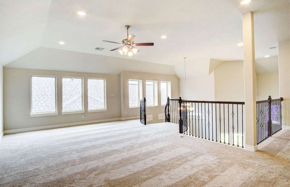Representative unfurnished interior of a home built from the 3281 by Ravenna Homes in Bridgeland 50′, Cypress (Image 30).