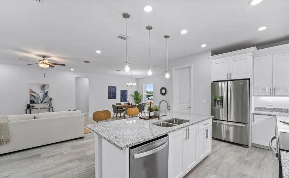 Furnished interior view inside a new home in , Orlando (Image 7). Furnished interior view inside a new home in , Orlando (Image 7).