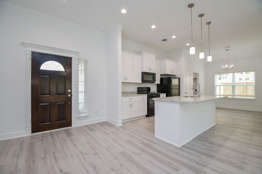 Furnished interior view inside a new home in , Houston (Image 8). Furnished interior view inside a new home in , Houston (Image 8).