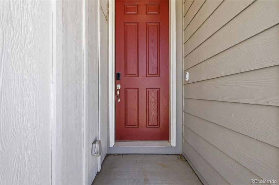 Exterior details and patio area of a home in Crossway at Second Creek, Commerce City (Image 4). Exterior details and patio area of a home in Crossway at Second Creek, Commerce City (Image 4).