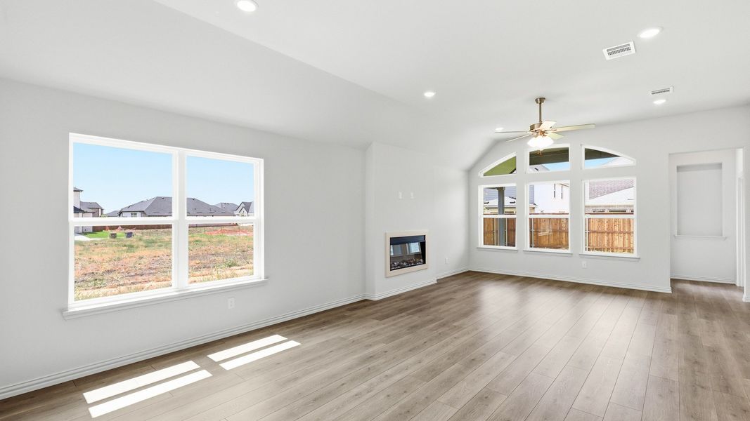 Furnished interior view inside a new home in Green Meadows Premier, Celina (Image 15).