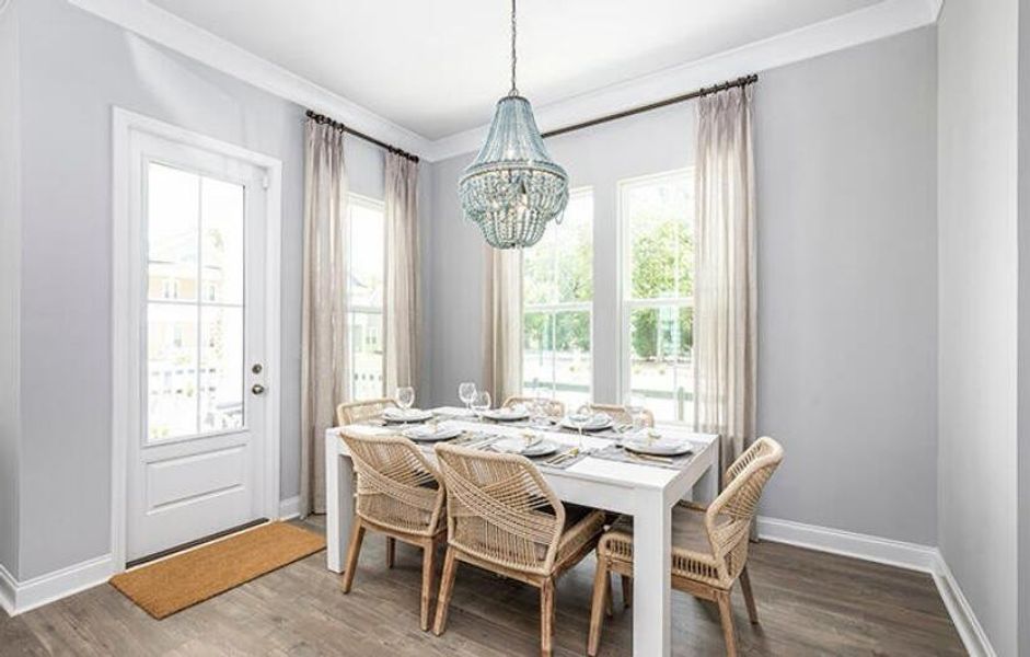 Furnished interior view inside a new home in Sweetgrass at Summers Corner, Summerville (Image 5).