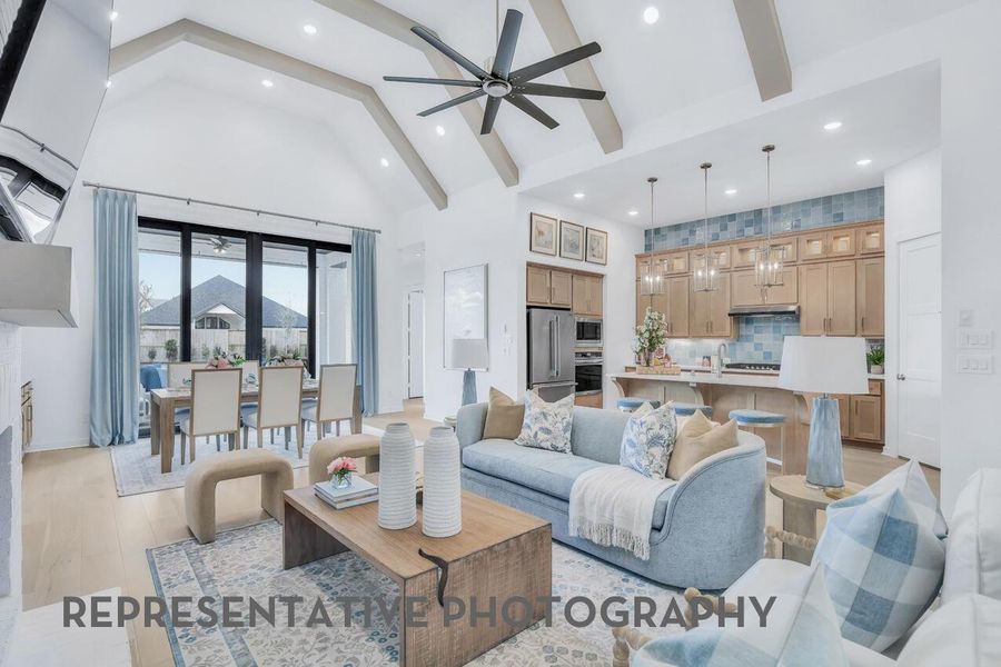 Furnished interior view inside a new home in Meridiana, Manvel (Image 13).