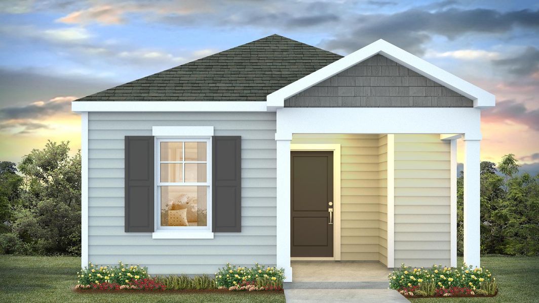 Representative exterior photo of a completed home built from the Hannah by D.R. Horton in The Park at Wilkinson, Orangeburg, SC (Image 17).
