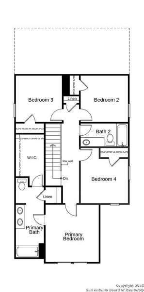 2D floor plan layout of this home in Medina Crossing, Von Ormy, TX (Image 3).