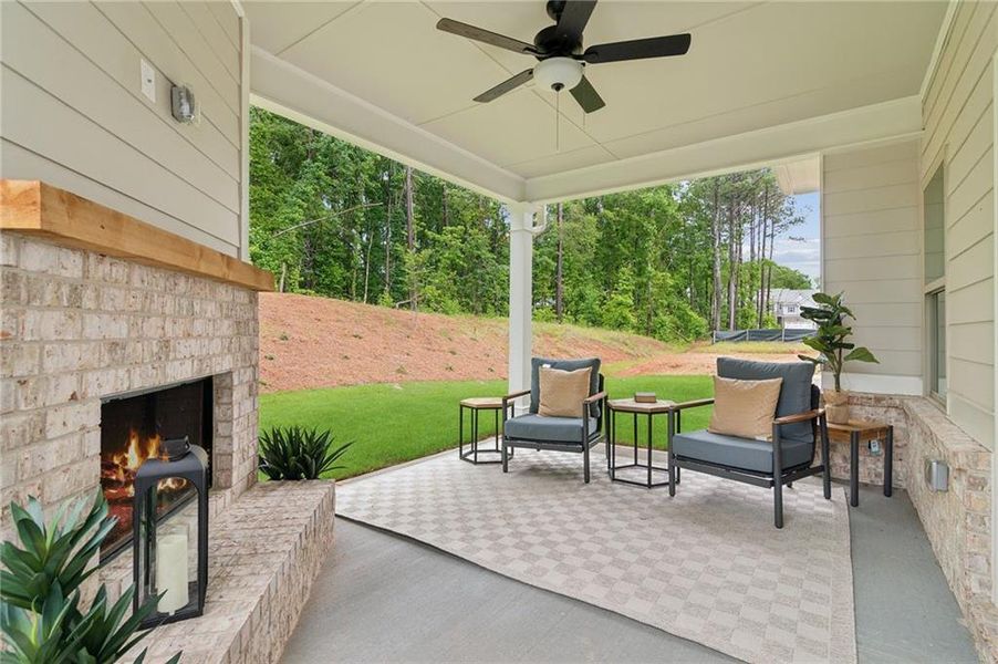 Exterior details and patio area of a home in , Flowery Branch (Image 24). Exterior details and patio area of a home in , Flowery Branch (Image 24).