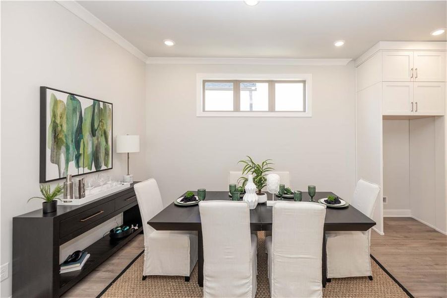Furnished interior view inside a new home in Promenade at Sawnee Village, Cumming (Image 56).
