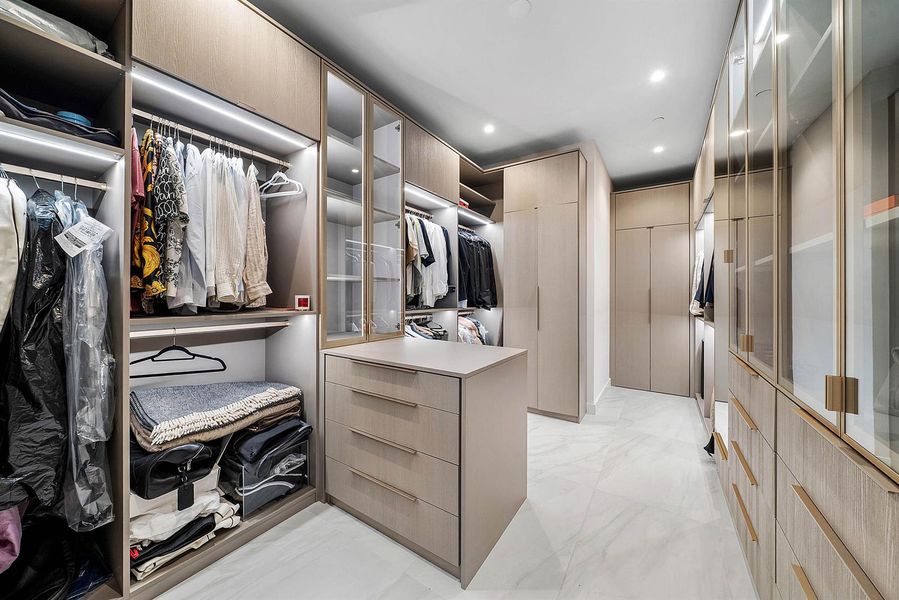 Primary closet Primary closet
