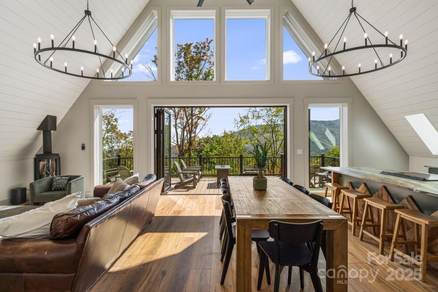 Furnished interior view inside a new home in , Seven Devils (Image 16).