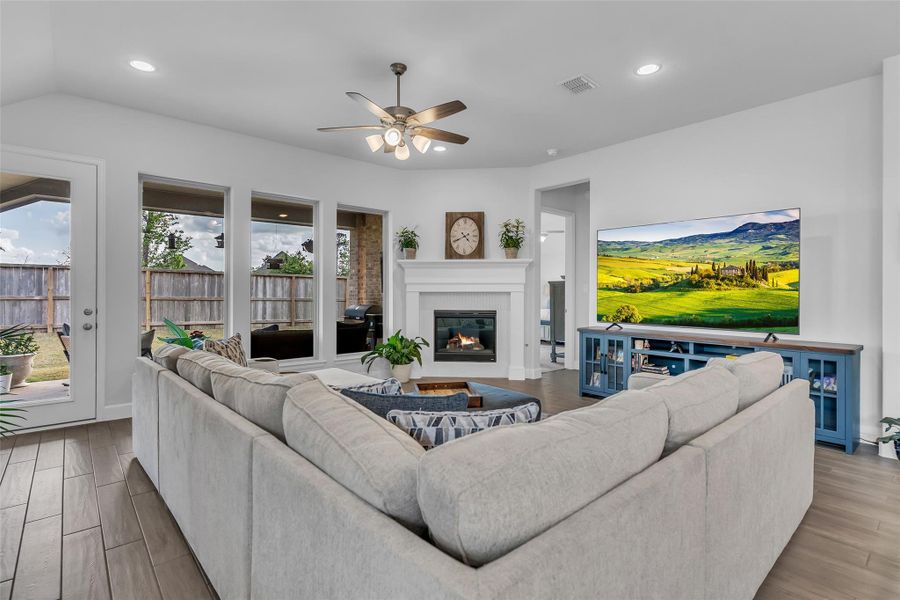 Wall of window with natural light