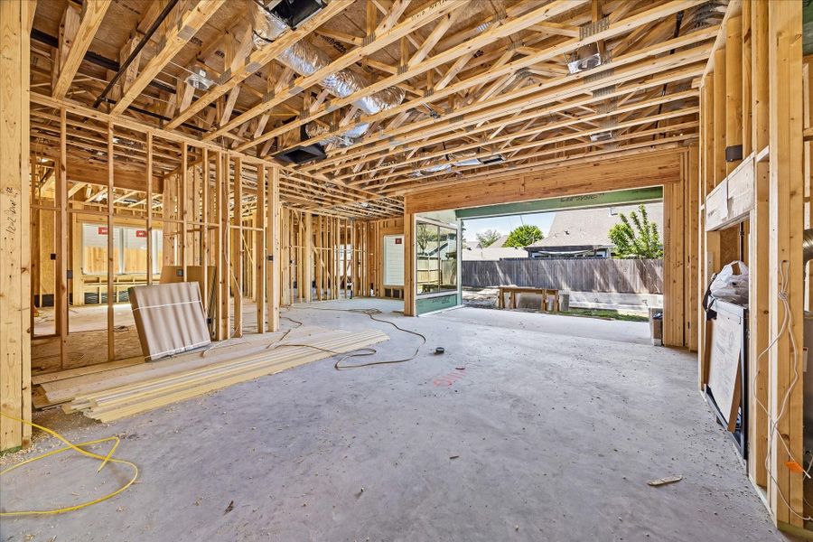 Living room with fireplace *Current construction 4/7/26