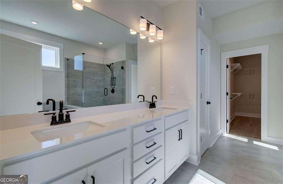 Furnished interior view inside a new home in The Paddocks at Doc Hughes, Buford (Image 10).