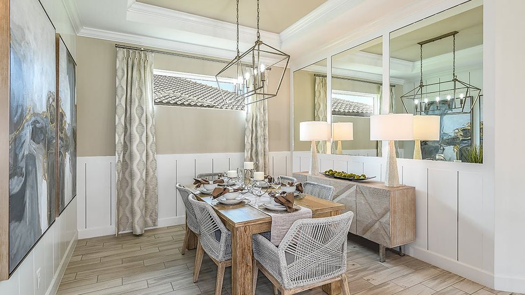 Furnished interior view inside a new home in Esplanade at Azario Lakewood Ranch, Bradenton (Image 11).