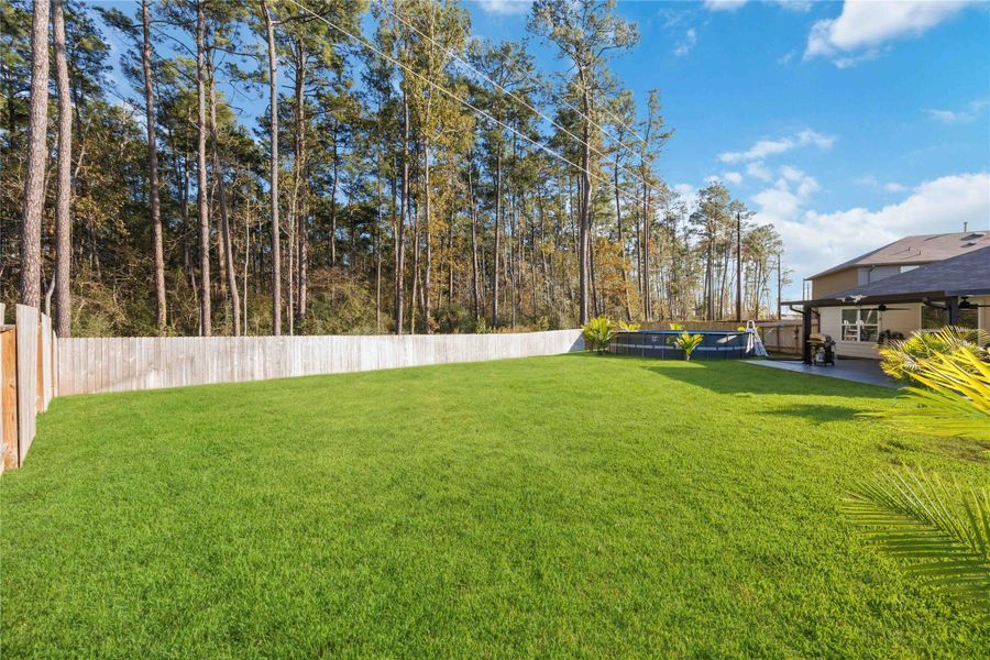 Backyard – Lifestyle View Whether envisioned as a quiet garden, play space, or future entertaining area, the expansive lawn paired with a natural tree line delivers a sense of privacy and retreat rarely found in newer homes. A setting that adapts effortlessly to your lifestyle. Backyard – Lifestyle View Whether envisioned as a quiet garden, play space, or future entertaining area, the expansive lawn paired with a natural tree line delivers a sense of privacy and retreat rarely found in newer homes. A setting that adapts effortlessly to your lifestyle.