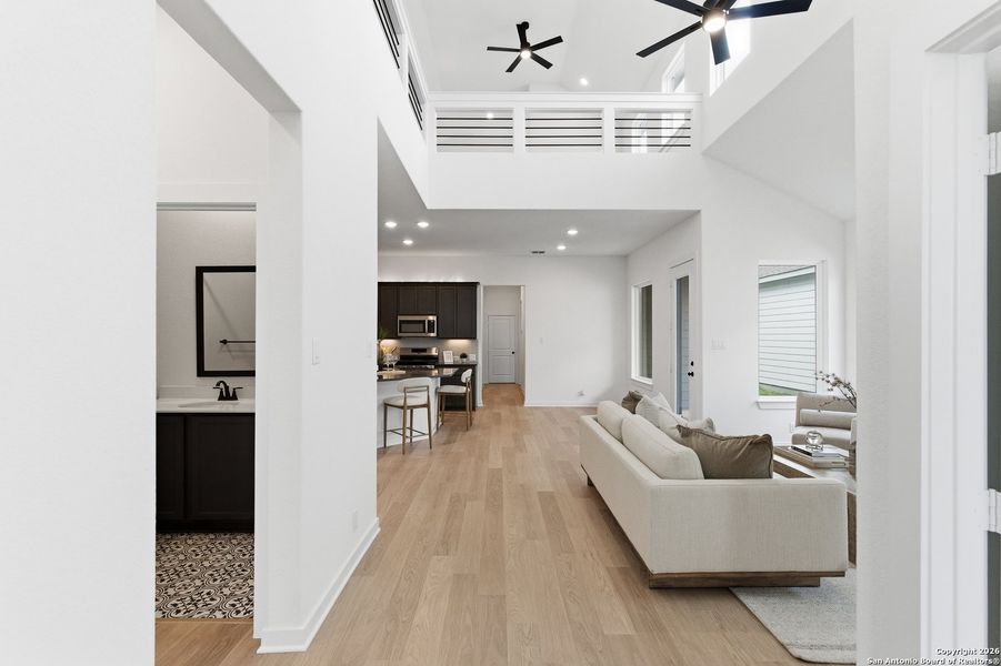 Furnished interior view inside a new home in The Crossvine, Schertz (Image 16).