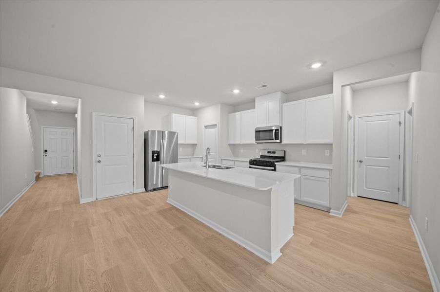Furnished interior view inside a new home in Cedar Shoals – Heritage Collection, Piedmont (Image 3). Furnished interior view inside a new home in Cedar Shoals – Heritage Collection, Piedmont (Image 3).