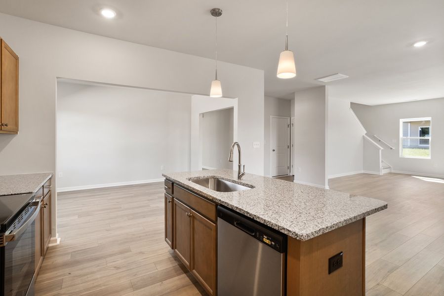 Furnished interior view inside a new home in Cambridge Reserve, Angier (Image 11).