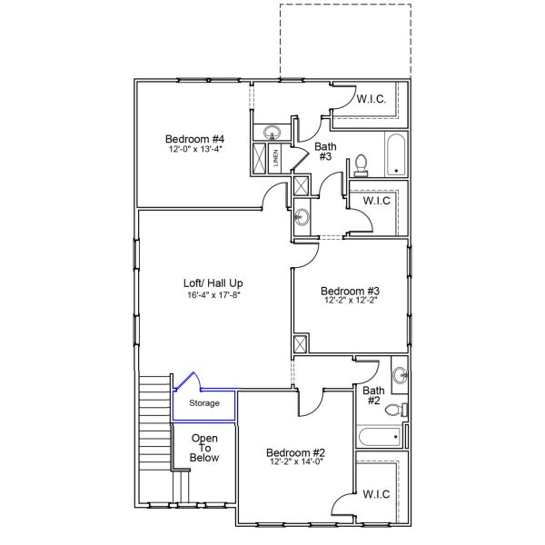 2D floor plan layout of this home in Landmark Commons, Boiling Springs, SC (Image 3). 2D floor plan layout of this home in Landmark Commons, Boiling Springs, SC (Image 3).
