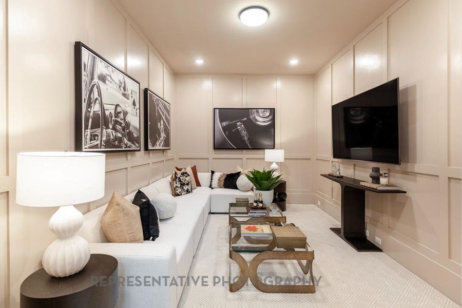 Furnished interior view inside a new home in Santa Rita Ranch: 90ft. lots, Liberty Hill (Image 30).