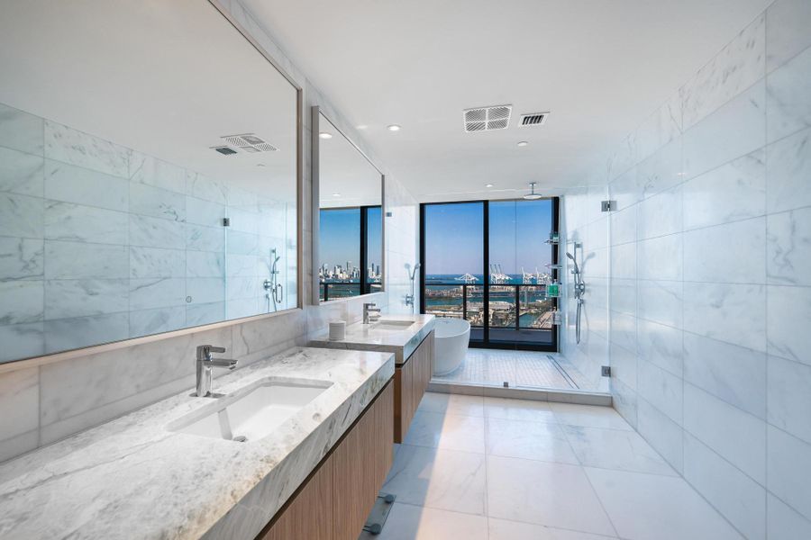 Furnished interior view inside a new home in , Miami Beach (Image 5).