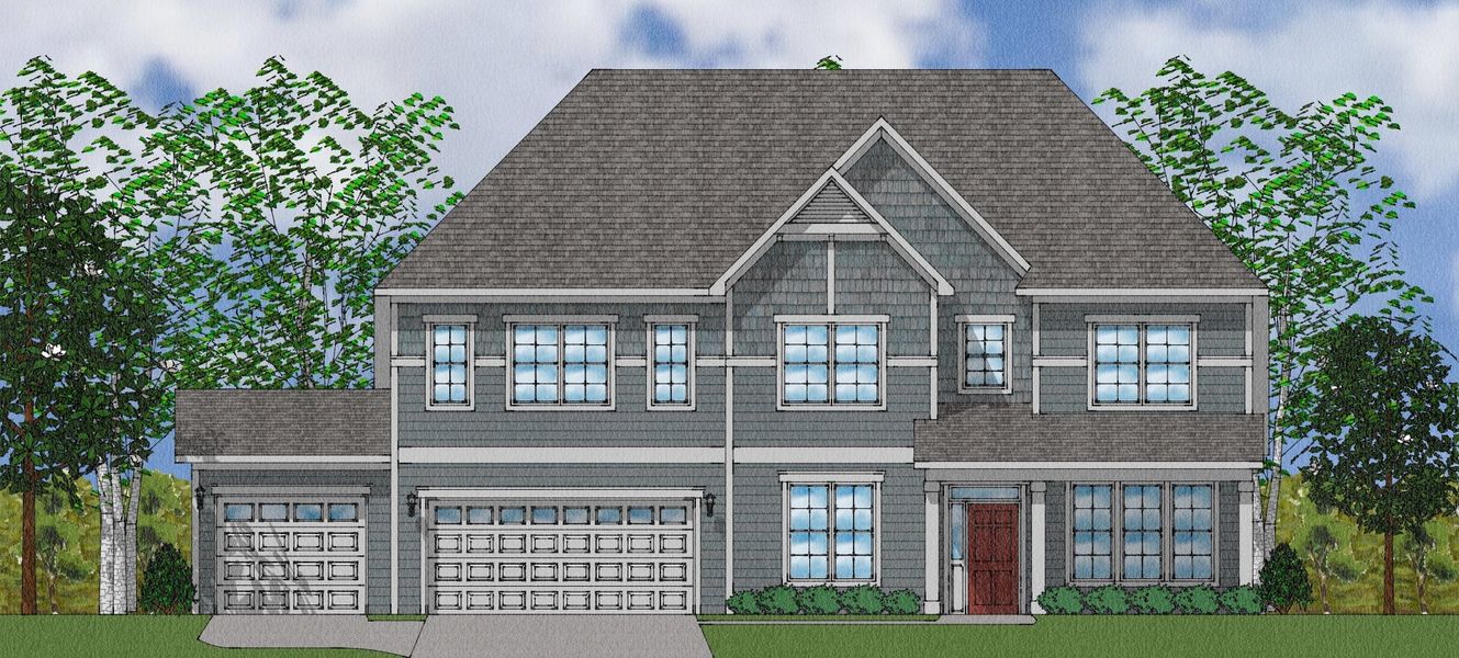 Representative exterior photo of a completed home built from the Livingston - Elite Collection by Mungo Homes in Walnut Grove, Easley, SC (Image 20).